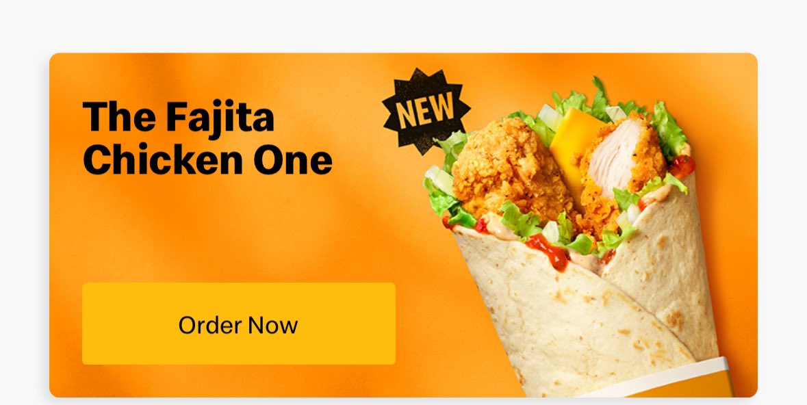 BrookeStrachanX's tweet photo. @McDonaldsUK proper excited to try the new chicken fajita wrap- what part is the fajita really disappointed in this! Looks lovely on the adverts 🤣🤣 https://t.co/zfvno2sBKA