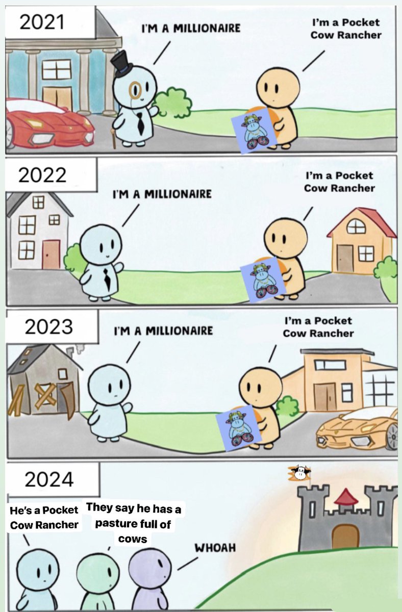 Pocket_Cows's tweet photo. To those who don’t even own a Pocketcow but are concerned with us tweeting …. We are an actual registered Corporation in the United States which means we have real day to day productivity for our company.

With that being said we are here &amp; have no plans on quitting a marathon https://t.co/213MvrRJfe