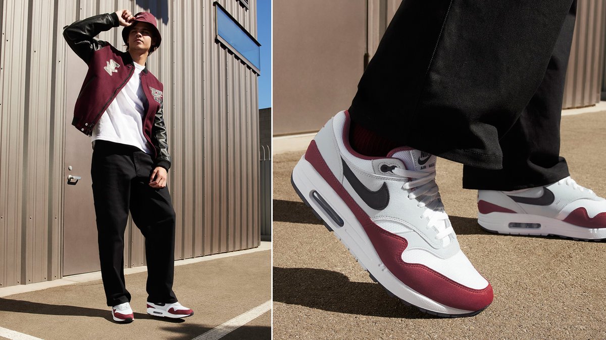 air max 1 red outfit