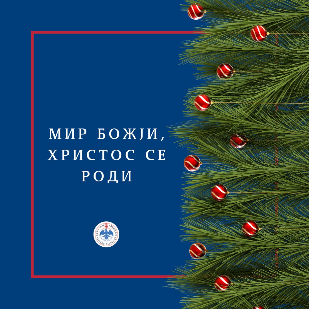 SerbsFor's tweet photo. Peace of God - Christ is born!
Wishing you a Merry Christmas filled with peace, happiness, and prosperity in your homes, illuminated by love. May smiles return to every face, and may your thoughts be purest. ☦️
#savapac https://t.co/i8HroG6uKq