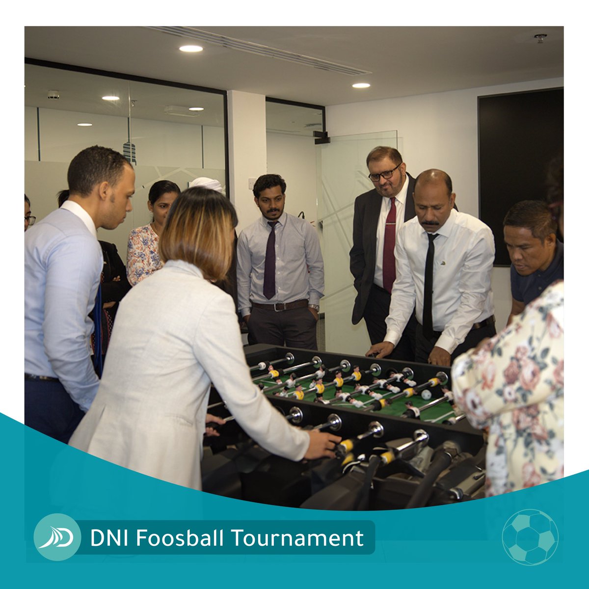 DNI employees brought their competitive spirit to the Foosball table, creating unforgettable moments of teamwork and triumph!

#DNI #DiscoverDNI #ProtectingWhatMatters #DubaiNationalInsurance #Dubai #Insurance #FoosballTournament #Teamwork