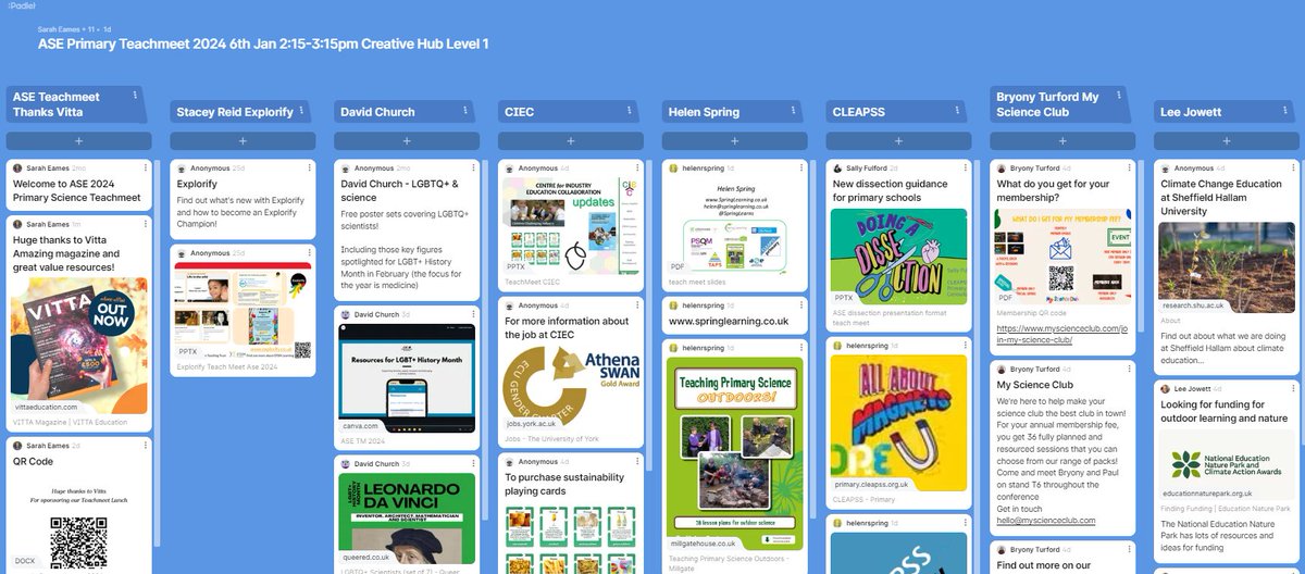 Thanks to all the lovely presenters at the Primary Teachmeet #ASEConf2024, if you couldn't make it please find all the relevant links here.  <a href="/VITTAEducation/">VITTA Education</a> <a href="/theASE/">The ASE</a> <a href="/ExplorifySchool/">Explorify</a> <a href="/JaneWinter115/">Jane Winter</a> <a href="/SpringLearns/">Helen Spring CSciTeach</a> <a href="/CLEAPSS_Primary/">CLEAPSS Primary</a> <a href="/My_ScienceClub/">MyScienceClub</a> <a href="/leejowett/">Lee Jowett</a> <a href="/scijane1/">Jane Banham CSci Teach</a> <a href="/MossSafari/">Moss Safari</a>