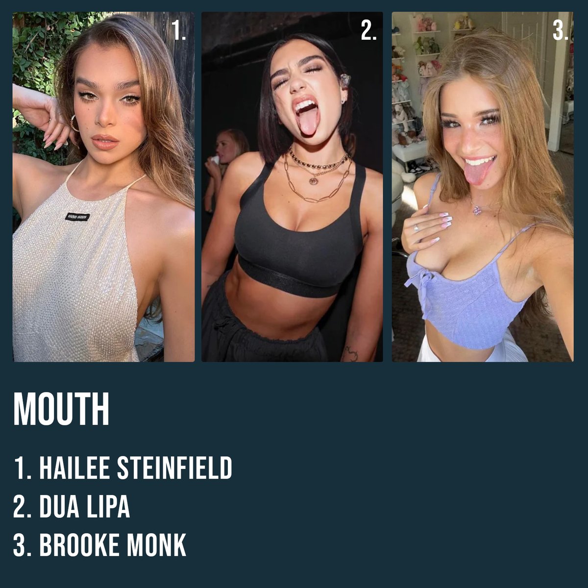 XXXCelebsBattle's tweet photo. APMT

Remember to choose one from each category, and if you want, tell us why.

#SexyCelebs #XXX #XXXCelebs #CelebsBattles https://t.co/3cehxWyrds