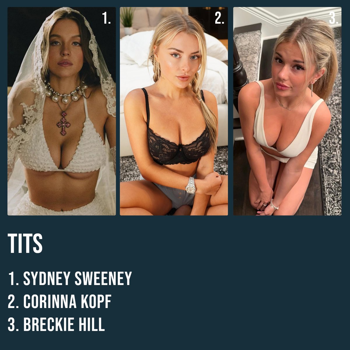 XXXCelebsBattle's tweet photo. APMT

Remember to choose one from each category, and if you want, tell us why.

#SexyCelebs #XXX #XXXCelebs #CelebsBattles https://t.co/3cehxWyrds