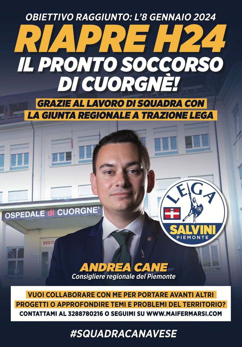 Andrea_Ingria's tweet photo. ✅️ CUORGNÈ, una grande soddisfazione che condivido con tutto il Territorio: manca poco alla riapertura con operatività h24 del Pronto Soccorso, ovvero il ripristino di un servizio sanitario fondamentale per i cittadini! 
https://t.co/f06MLxogg0 https://t.co/99qb607RcE