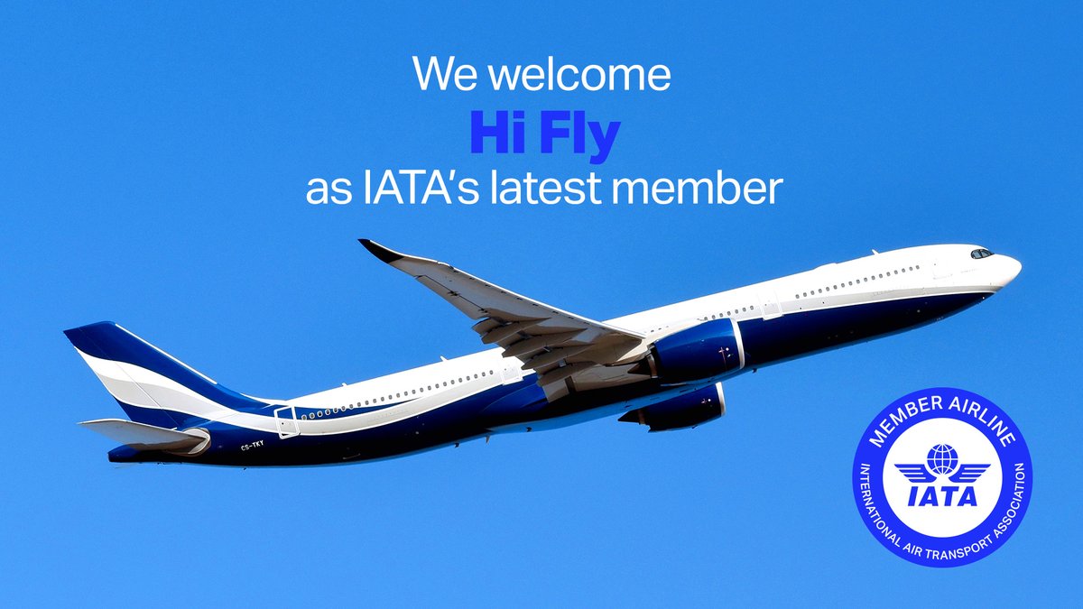 Congrats 👏 @hifly_airline on becoming IATA's latest #airline member!

Hi Fly is a leading ACMI/charter specialist operating worldwide. Hi Fly brand is operated by two affiliated airlines, one based in 🇵🇹 and the other based in 🇲🇹.

▶️ #airlinemembership bit.ly/3PvcEEL