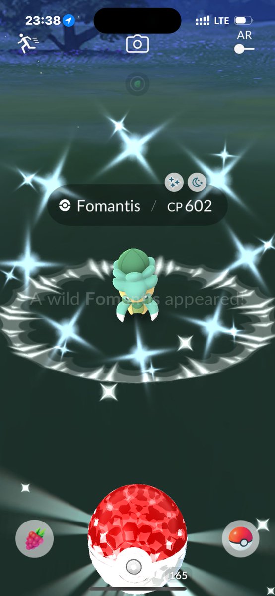 snicKerjjPoGO's tweet photo. I caught another green shiny tonight! ✨🥰💚 #PokemonGO #ShinyFomantis #LuckyGreen https://t.co/ymi9sh23kR