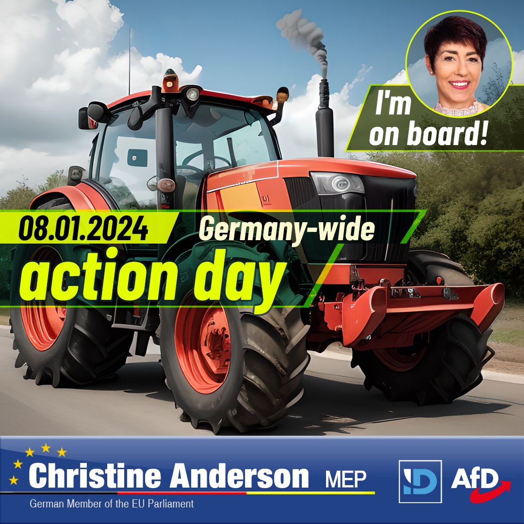 🇨🇦 🇺🇸 🇬🇧 🇦🇺
Dear fellow citizens,

Tomorrow, January the 8th, 2024, the time has come. The nation is finally and literally fed up. Starting in the early morning hours, large protests will take place across Germany, which I assume will paralyze large parts of our country.