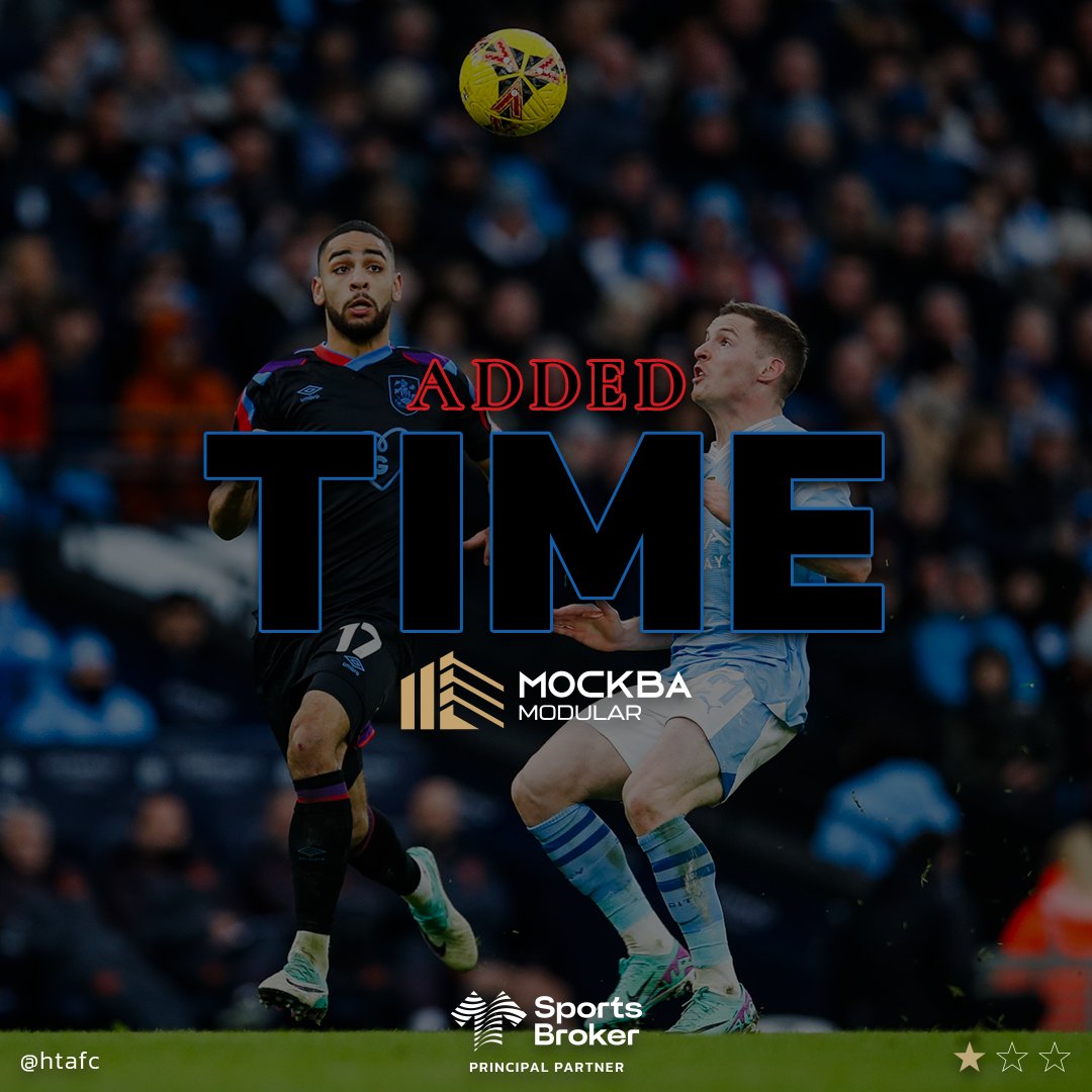 MCFC 5-0 #htafc Three more minutes at least to go. [⏱️ 90']