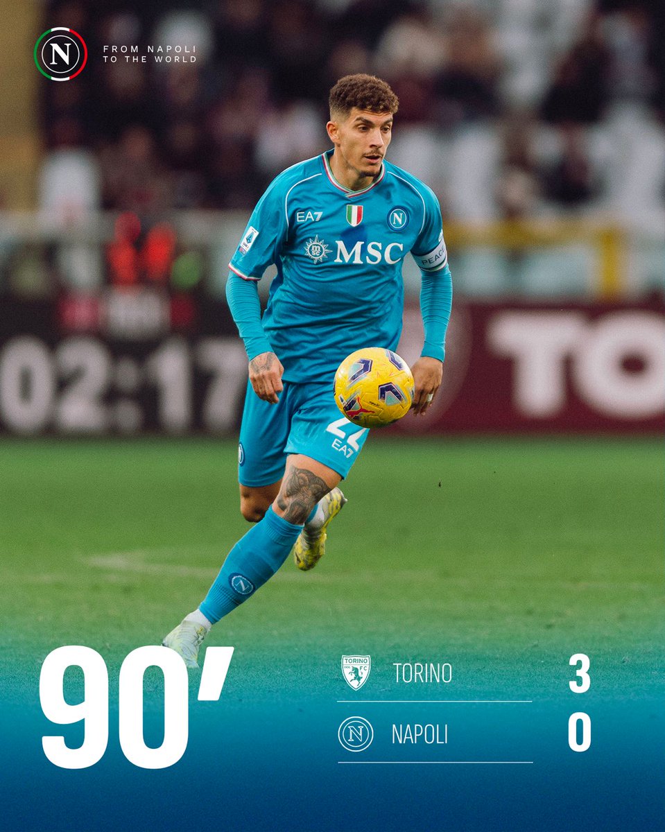 ⏹️ FULL TIME: #TorinoNapoli 3-0

💙 #ForzaNapoliSempre