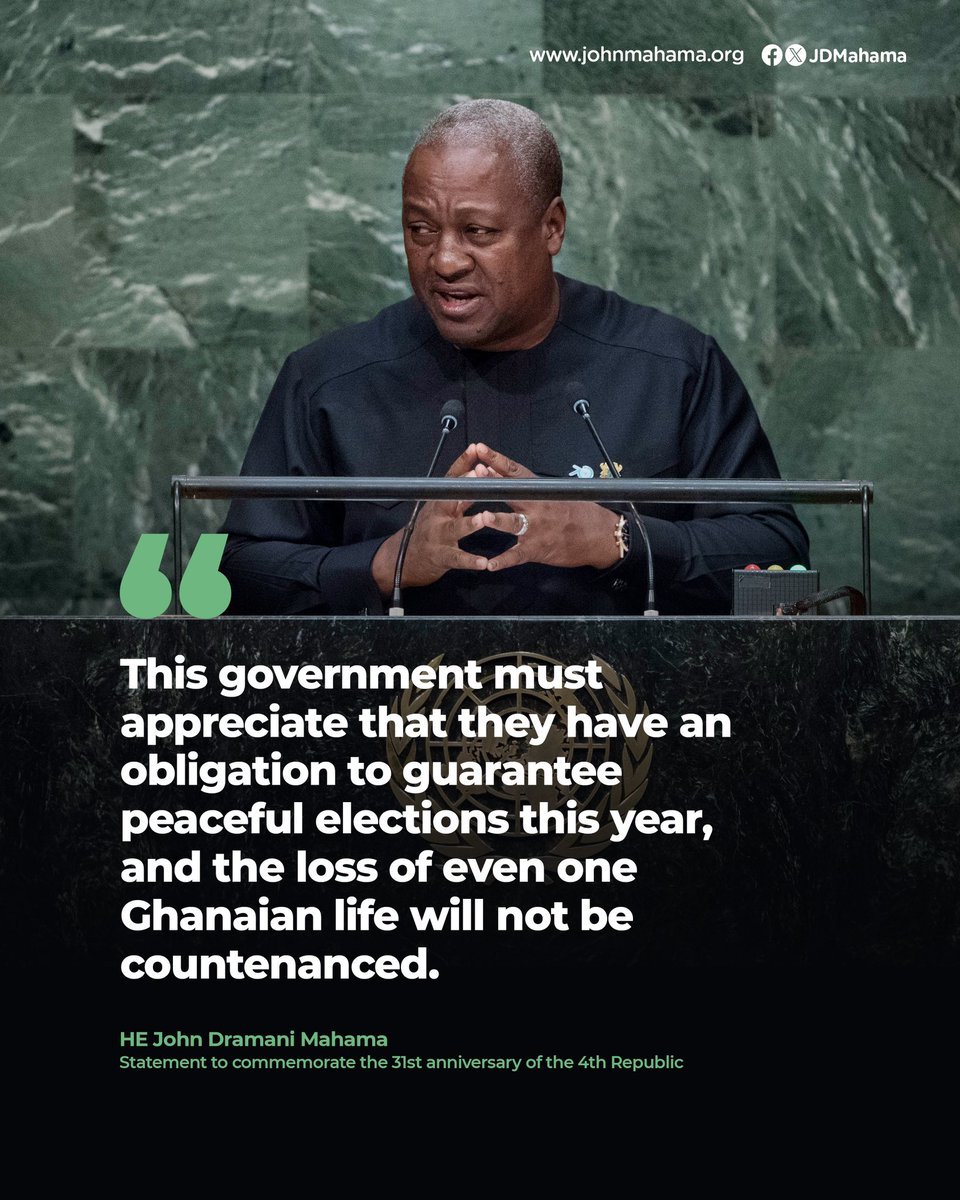 JDMahama's tweet photo. On a rather sad note, it is unconscionable that three years after these tragic events, our President, Nana Akufo-Addo, has not uttered even a word of sympathy to the bereaved families. The perpetrators of these murders continue to walk as free men and still hold on to positions of authority and power.