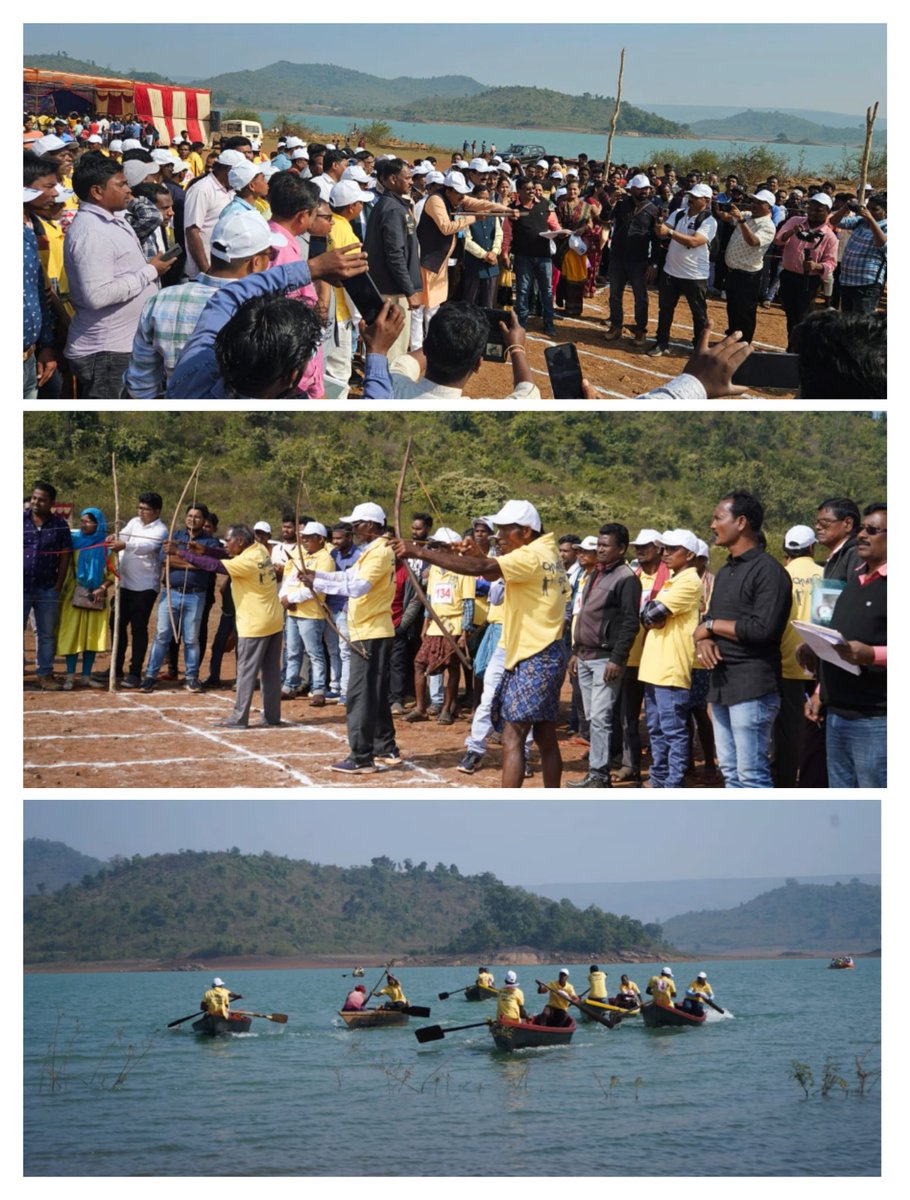 DmKalahandi's tweet photo. Boat racing &amp; Archery competitions were held at Mahulpatna of Th.Rampur block as part of Kalahandi Utsav-Ghumura 2024. https://t.co/VknVibiklc