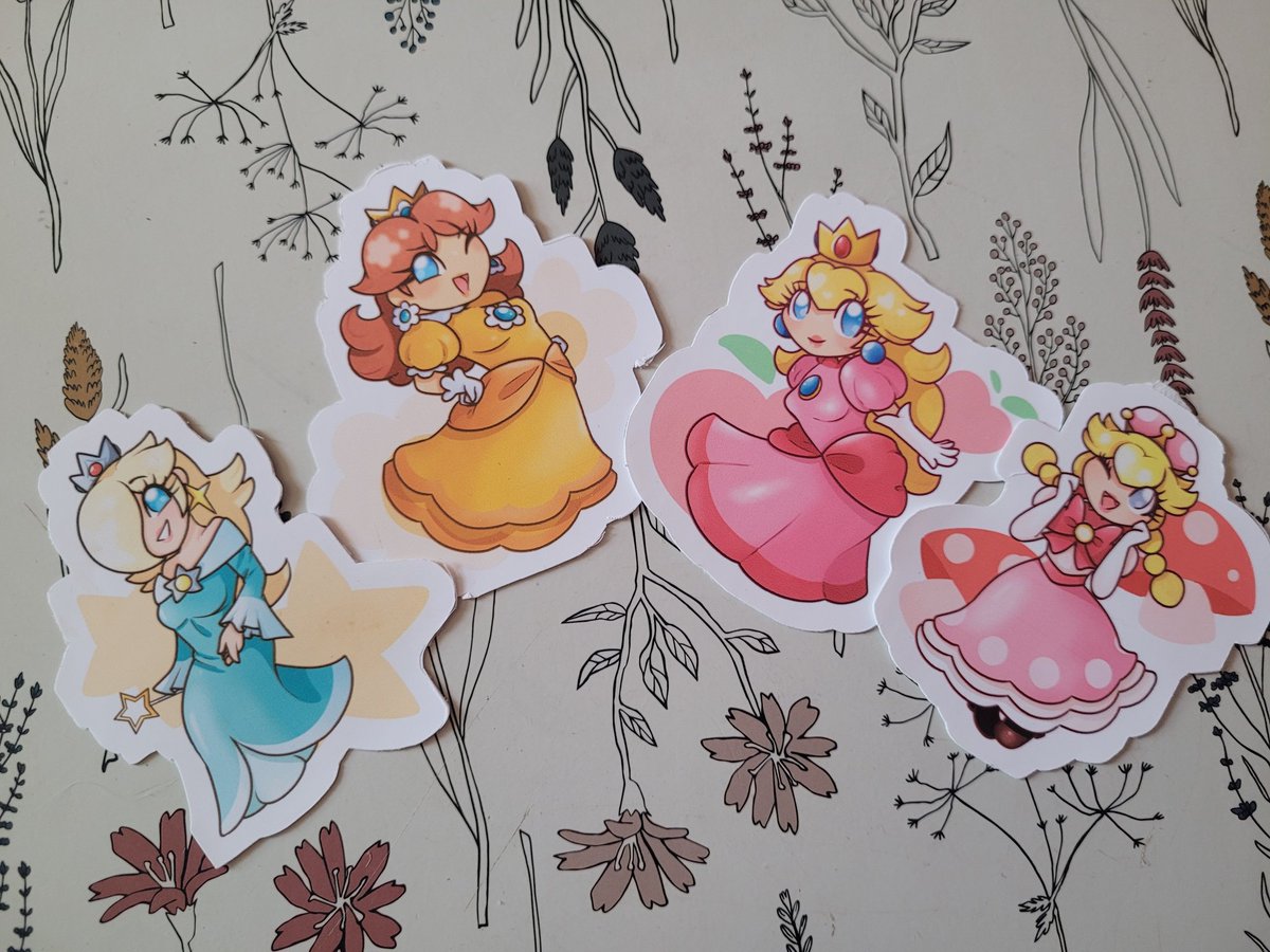 Novares7's tweet photo. So these princess stickers are now on my sh0p. Just check my bio.
#PrincessPeach #PrincessDaisy #rosalina #peachette https://t.co/nw1LhmmocE