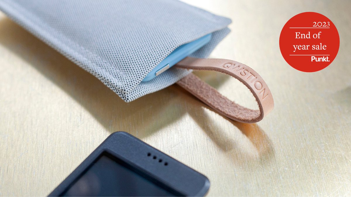 punkt's tweet photo. To case or not to case, that is the #QWSTION. 

Indulge in a 20% discount on #Punkt. #MP02 bundle featuring the eco-friendly Bananatex QWSTION case. 

Last chance, get yours now: https://t.co/omX11DwkSl

#digitalminimalism #PunktMP02 https://t.co/R1pB67G4LN