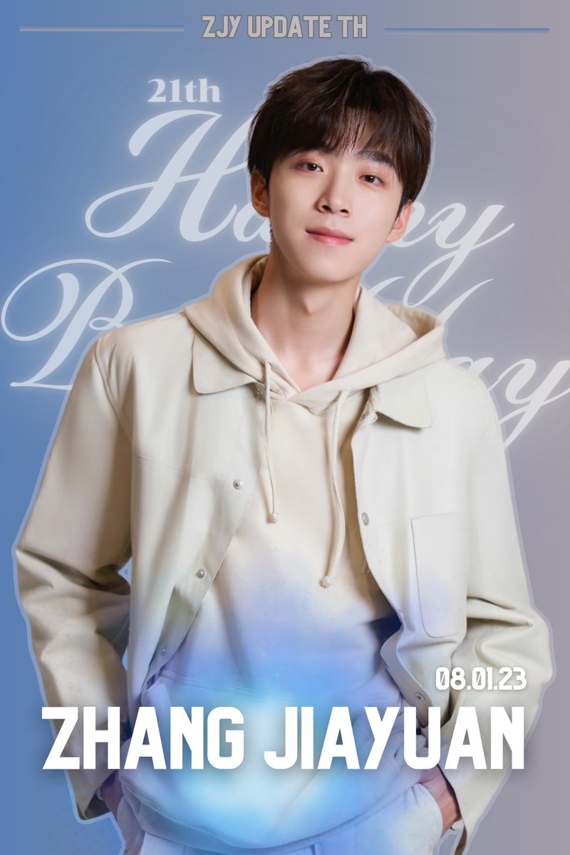 祝你生日快乐🎂
  สุขสันต์วันเกิดคุณจางเจียหยวน  ขอให้วันเกิดปีที่21 นี้เป็นปีแห่งการเริ่มต้นสิ่งดีๆเป็นปีแห่งความสมหวัง หน้าที่การงานเจริญก้าวหน้า มีคนรักคนเมตตา การเงินมั่งคั่ง ร่ำรวย มีความสุขในทุกๆ วันเป็นปีที่ดีจากนี้ตลอดไป
#21th_ZJYday 
#zhangjiayuan #张嘉元 #จางเจียหยวน