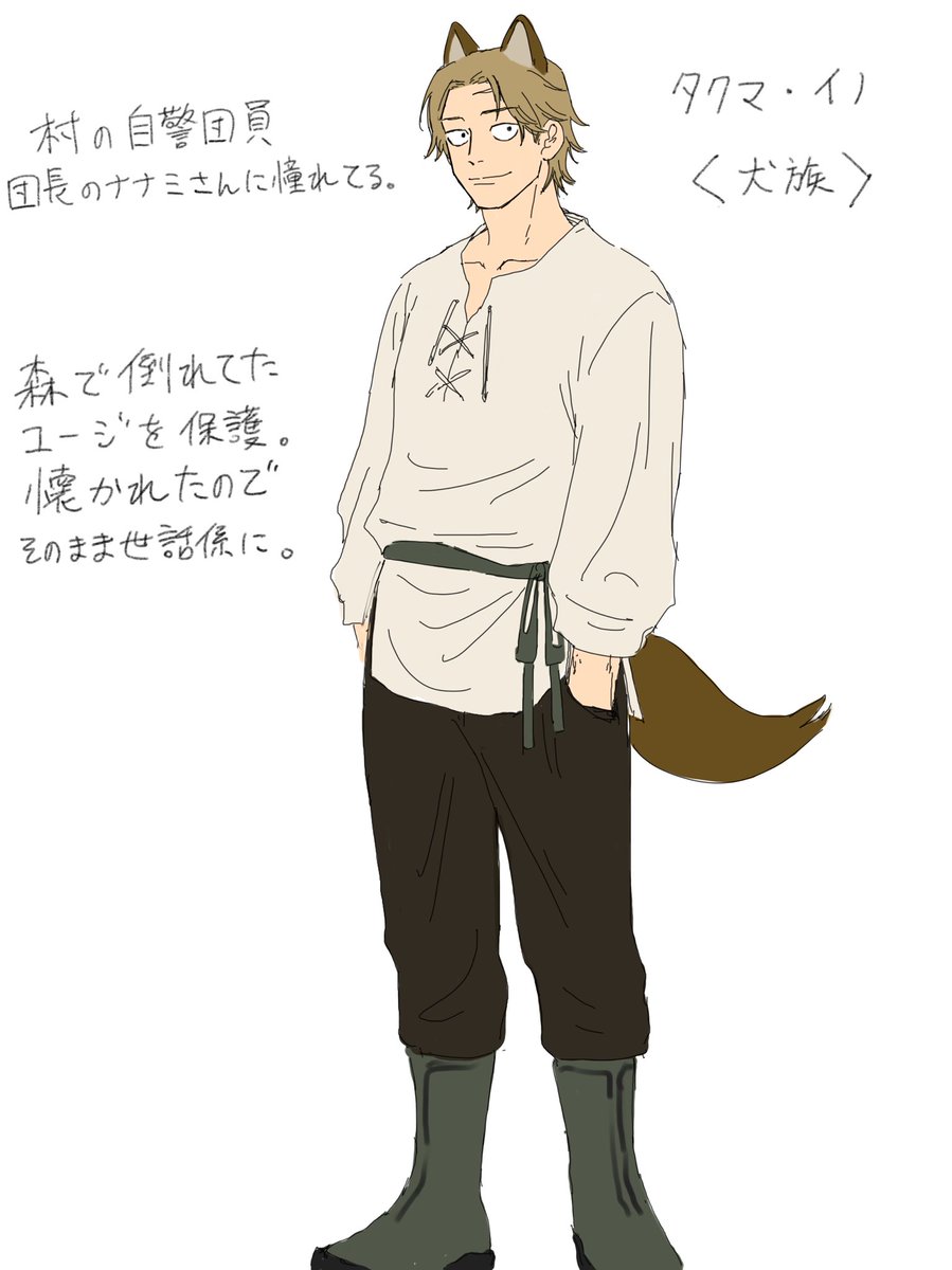異世界獣人パロのフワッフワ設定 