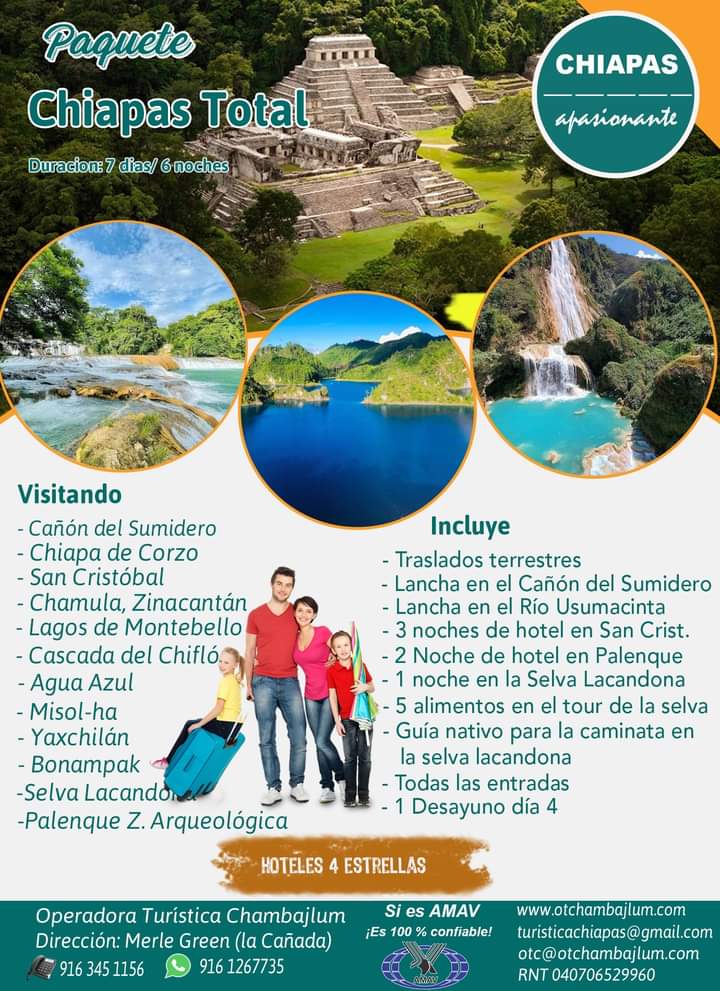OTCSA's tweet photo. Chiapas a tu alcance... reserva al 916 126 7735 https://t.co/9XvJse40v0