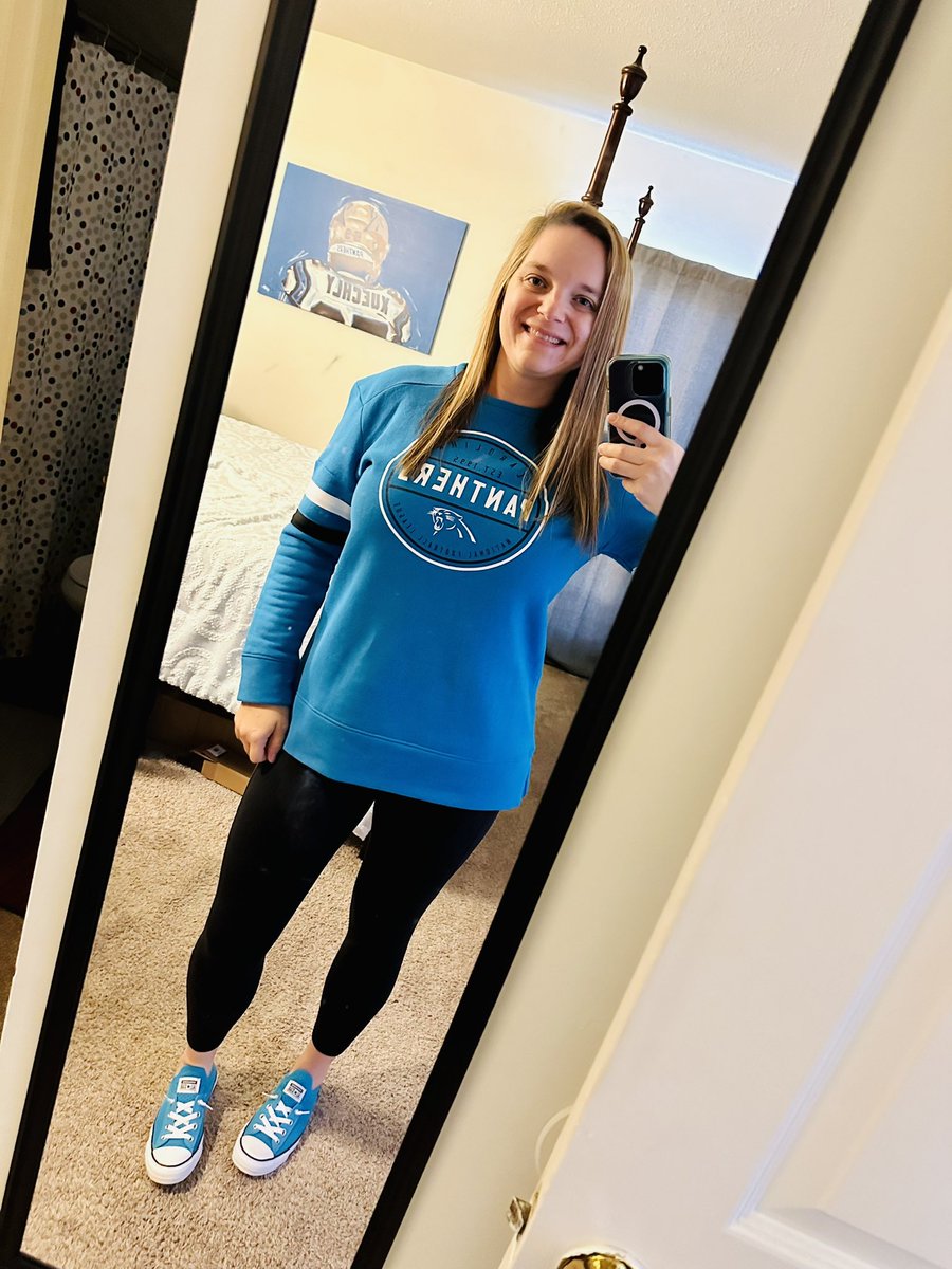 JessMarie1359's tweet photo. Last @Panthers gameday of the season. I hope we shipwreck them and come out with some confidence today. Just hope Yepper keeps his Tepper tantrum under control 🙄 #KeepPounding #GetTepperOut https://t.co/WRXvJnkN7h