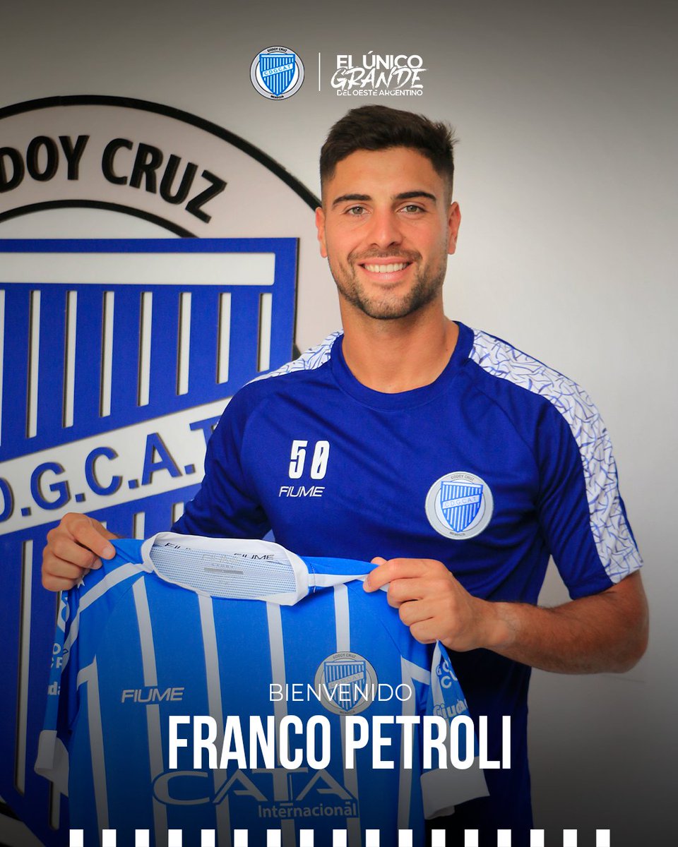 1921Expreso's tweet photo. 🌟 Franco Petroli PRESENTADO como refuerzo de Godoy Cruz. https://t.co/abKkFxN4P5