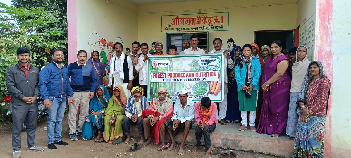 projsbadwani's tweet photo. पिरामल फाउंडेशन के अनामय कार्यक्रम अंतर्गत पाटी,पानसेमल, निवाली में परंपरागत चिकित्सको, पंचायत प्���तिनिधियों, वन समितियों सदस्यों के साथ “वन-उपज एवं पोषण” पर सत्र किया गया।
#JansamparkMP https://t.co/Zi7C0zCyDn