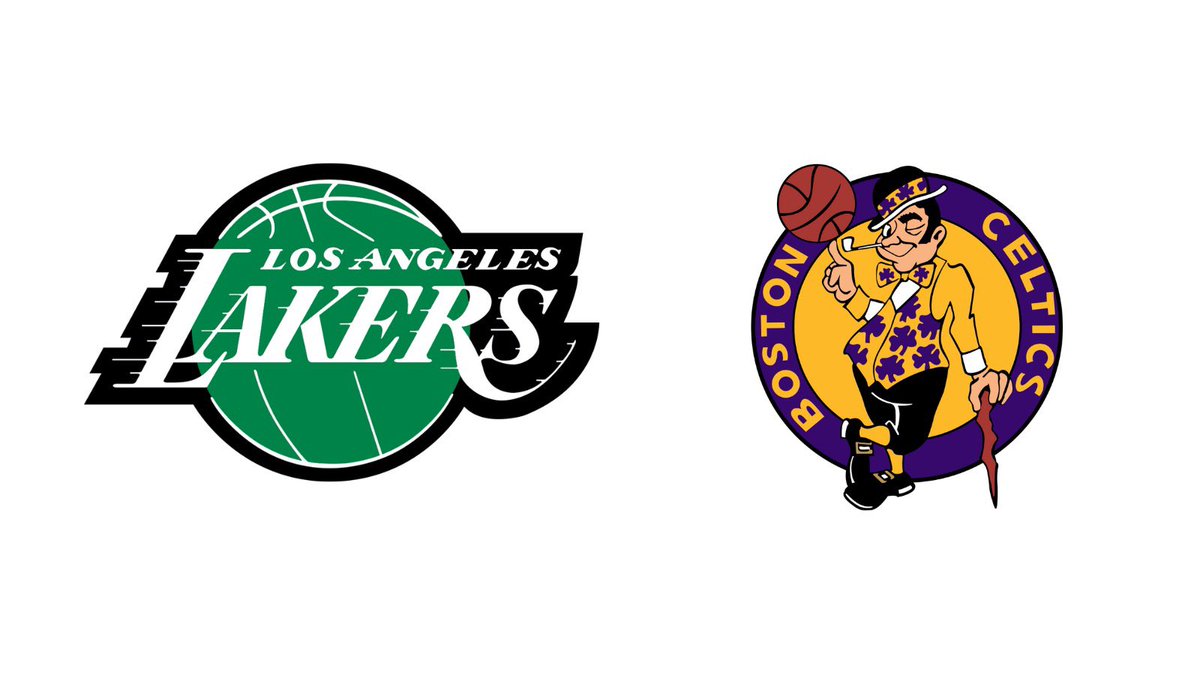 evanhaynos's tweet photo. Branduary day 7 of 31:

How much of fandom is associated with the colors our teams wear? I Freaky Friday-ed the logos of the biggest rivals in sports and the results are jarring. https://t.co/oK8qjiGCmg