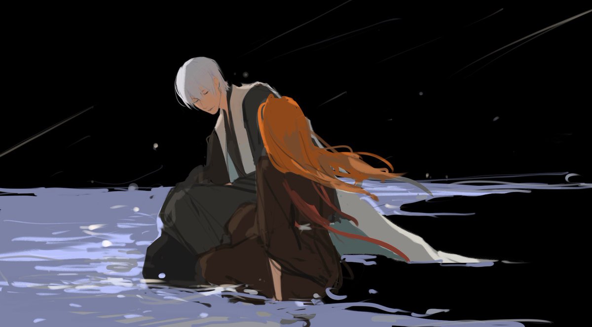 hyovons's tweet photo. 不细化了（逃走）
#BLEACH #市丸ギン ＃松本乱菊 ＃ギン乱 #银菊 https://t.co/P6YpubwSry