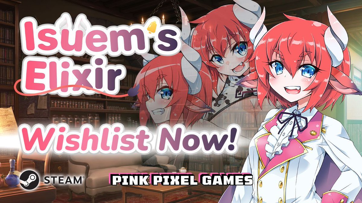 The game trailer for Isuem's Elixir by CLEAR-ABYST (@narakusakamune) is now live on Steam! The game will release on January 10! Wishlist Isuem's Elixir on Steam: buff.ly/4ajY5P7