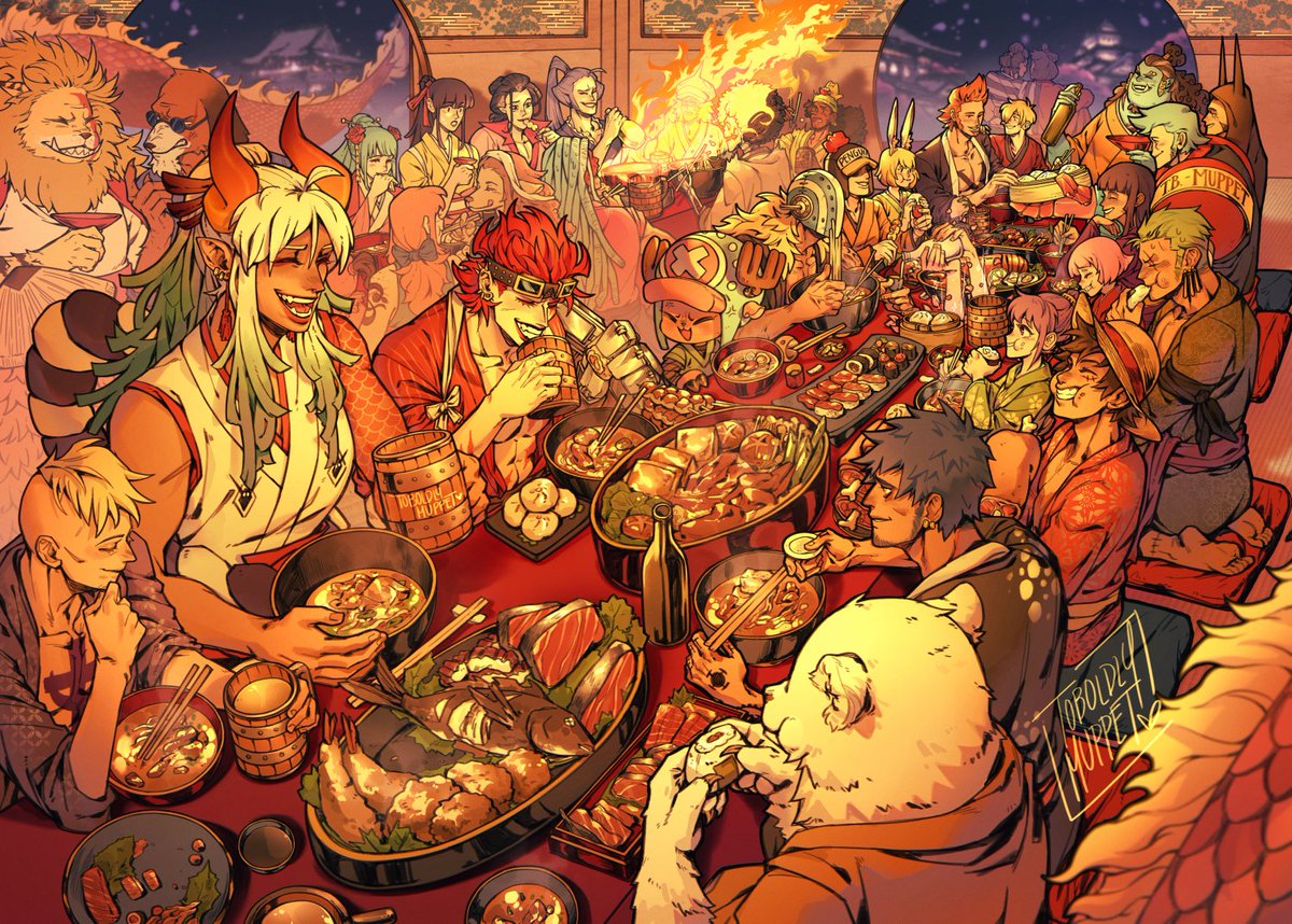 toboldlymuppet's tweet photo. VICTORY FEAST 🍖🍜🍢🍣🍻

 for @OPfoodzine #Feast2Kitchen https://t.co/mNq4gYjhrm