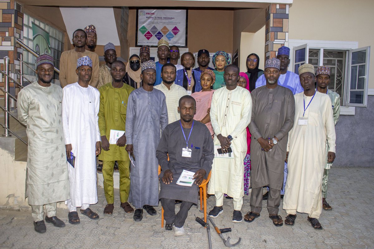 pache_org's tweet photo. The Peace Ambassadors Centre is partnering with British Council have kick started the Capacity Building Training to Youth on Soft Skills in Borno state under the project Youth initiatives for reintegration and sustainable peace in Borno State, Nigeria. https://t.co/gjV9XLpqnq