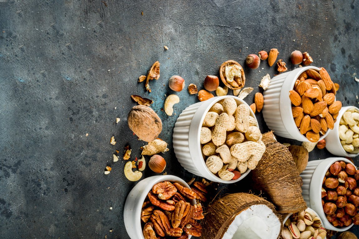 Nuts contain unsaturated fatty acids and other nutrients that are great for heart health. #nuts #nutselection #wholesalenuts #gourmetnuts #fiber #nutrients #healthydiet #hearthealth