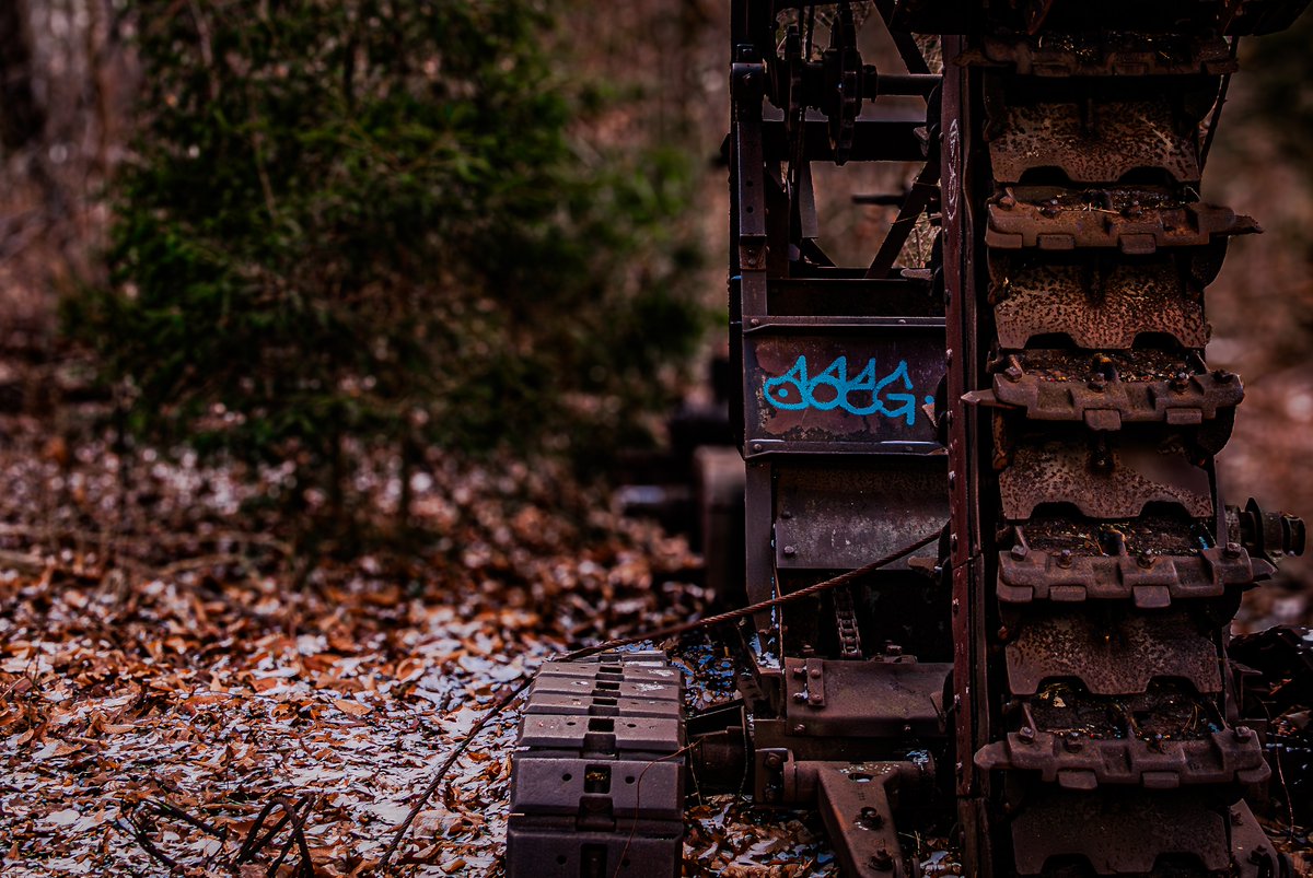 Djdaerialplus's tweet photo. While taking a cold walk in January, I stumbled upon an old piece of machinery. Here are some more photos from my walk. #djdphoto #winterwalk #vintagefinds