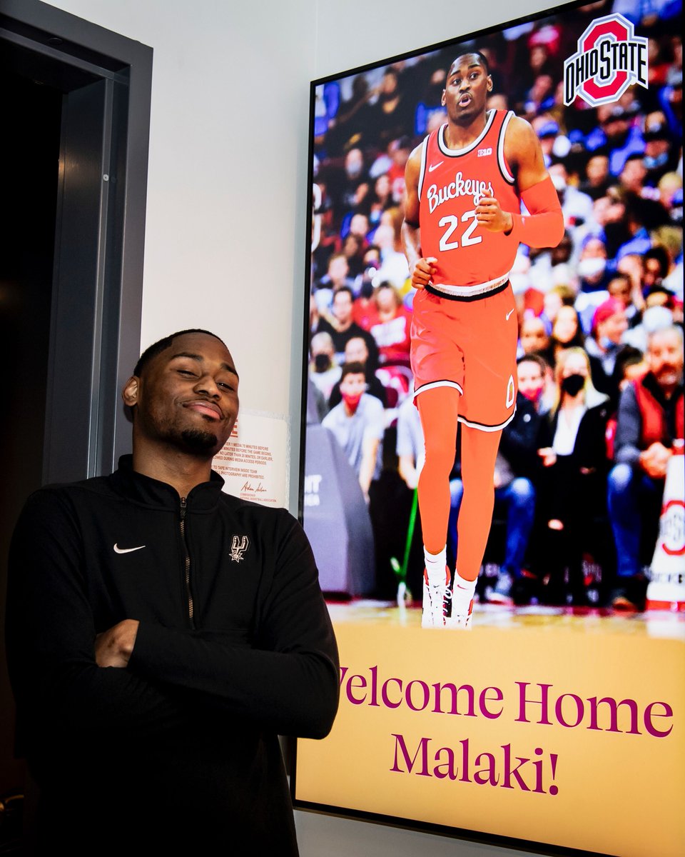 spurs's tweet image. .@MalakiBranham back in the Buckeye state 🌰