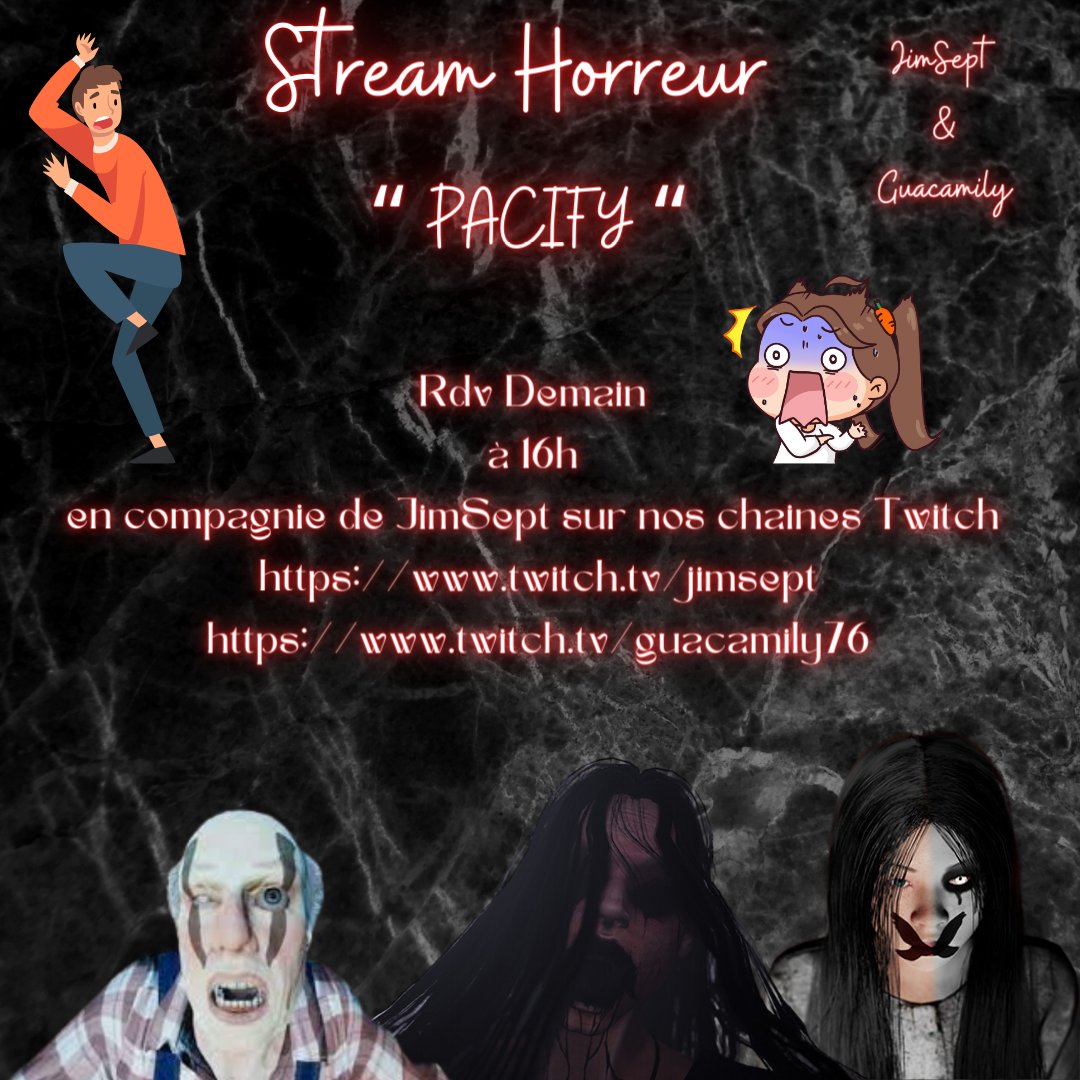 EmilySims76's tweet photo. Sul Sul les sims  
Rdv demain à 16hpour un Stream 
"horreur "
 En compagnie de @jimsept 
sur nos chaines Twitch !
Je vous dit à demain en Stream et à toute suite sur discord 
( Si jamais du monde veut jouer avec nous vous êtes les bienvenue ) https://t.co/T1m1kJ79yb