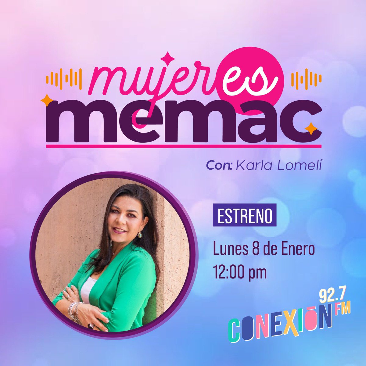 MEMAC_AGS's tweet photo. 🗣 Queremos comunicarte que para este año 2024 tenemos la fortuna de que MEMAC contará con un programa de radio exclusivo para socias MEMAC en la estación  Conexión 92.7fm de Radio y Televisión de Aguascalientes. Agradecemos el espacio a @Radio y Television de Aguascalientes 📡🛰 https://t.co/7HJGb3lkr1