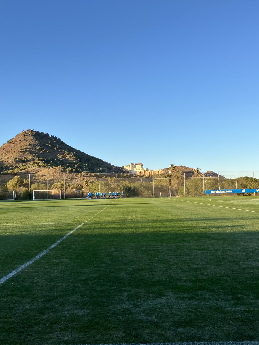 Training with a view. #hertha #lamanga #trainingslager