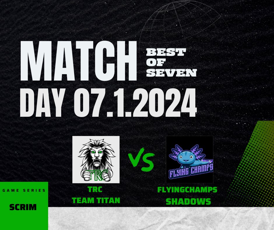 Heute Abend spielen Unser Team Titan gegen das Team von @flyingchamps_eV wir wünschen dem  Teams viel glück und good kick
Wir übertragen das Spiel über unser Twitch Kanal 
twitch.tv/therisingchaos…