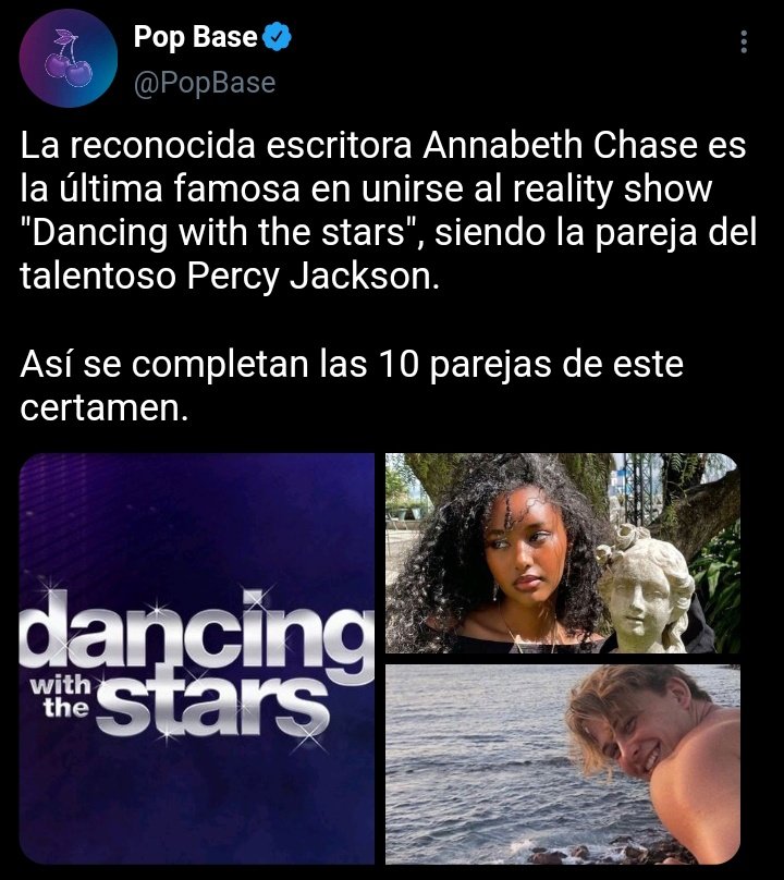swiftbeth_'s tweet photo. Dancing with our hands tied- a #PERCABETH socmed au !

Donde la escritora Annabeth Chase ingresa al reality "Dancing with the stars" y termina con algo mejor que una buena imagen pública

O

Donde Annabeth se enamora de su pareja de baile, Percy Jackson https://t.co/VuGpEQkyED