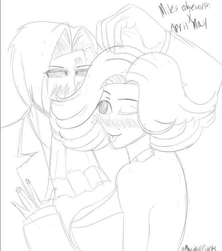 MaciRollFights's tweet photo. Miles Edgeworth x April May 
Yes I ship these two, I want more ship content of them
#aceattorney #AceAttorneyfanart #milesedgeworth #aprilmay #edgepril #fanart #art #digitalart #phoenixwright #phoenixwrightfanart #逆転裁判 #御剣怜侍 #松竹梅世 They would make a great family :3 https://t.co/2eUIT0WnAO