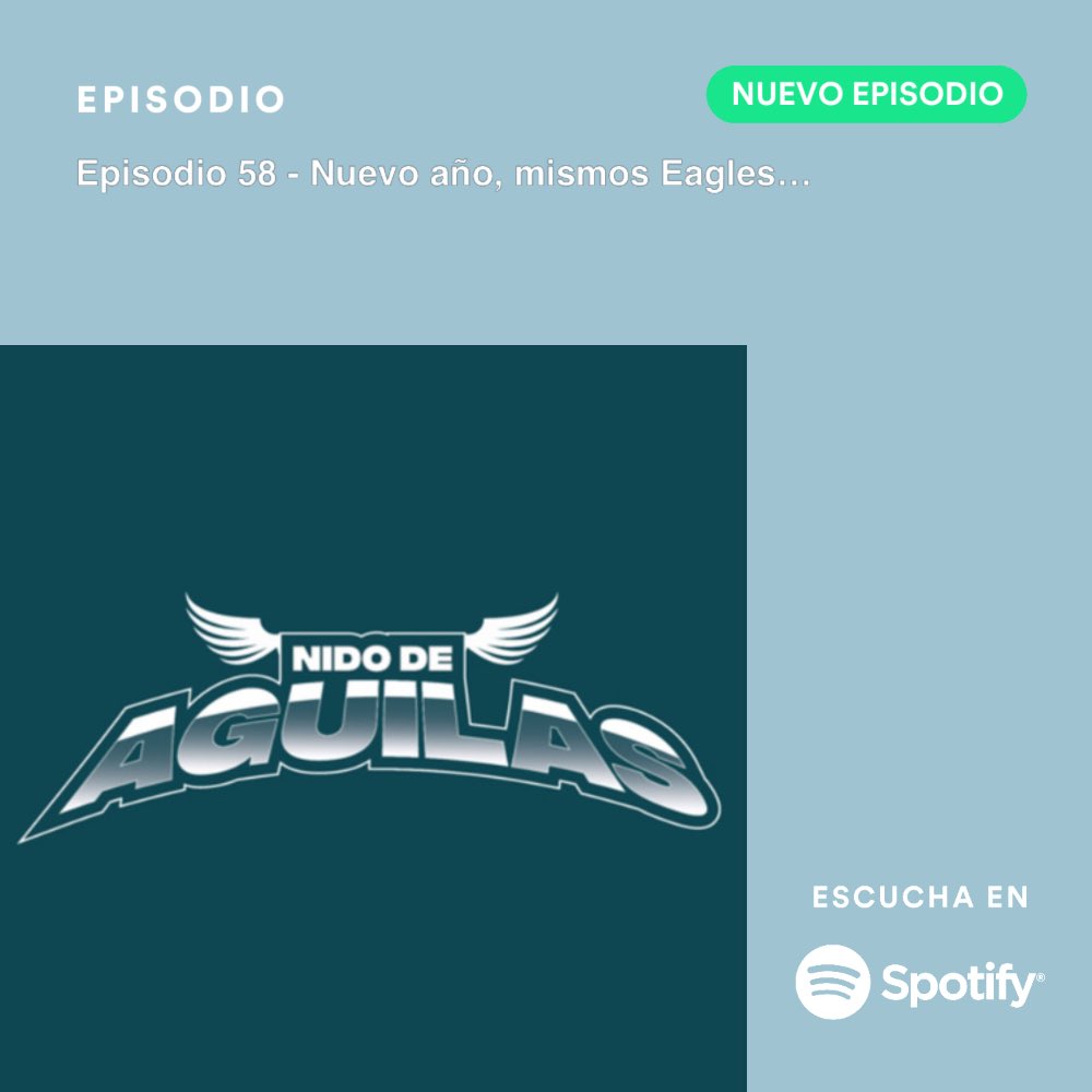 🟢 GAMEDAY 🟢

Te traemos un nuevo pod para que estés listo para el final de temporada 2023.

• Recap #BirdGang
• Previa #NYGiants 

Escúchenos en su plataforma favorita

Apple Podcasts ➡️ apple.co/3tJGD6g 

Spotify ➡️ sptfy.com/PMMi

#FlyEaglesFly
