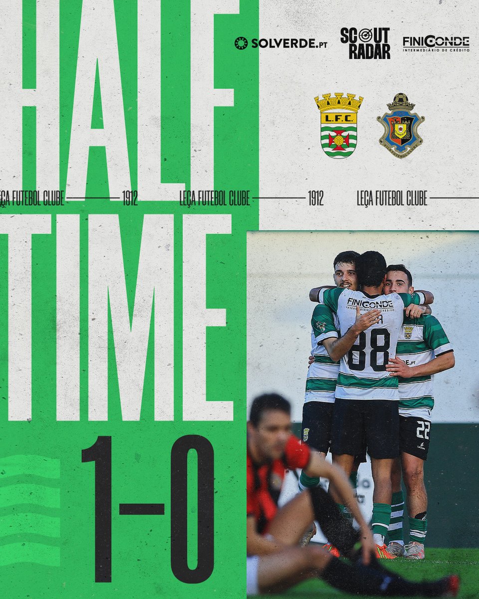 lecafcoficial's tweet photo. ⏱⏸ Intervalo! Halftime! (1-0)
👉 Vamos por mais! Vamos por Leça! 💚
#UmBradoDoNossoPeito #LeçaFutebolClube #FCALFC https://t.co/oTezUk24wZ