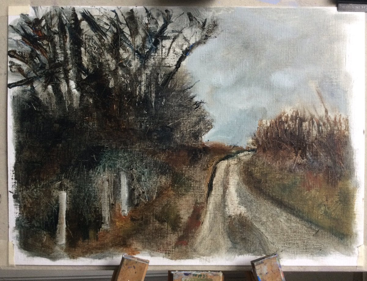 Recent oil sketch on oil painting paper. Might do a more finished version of this.
#oilpainting