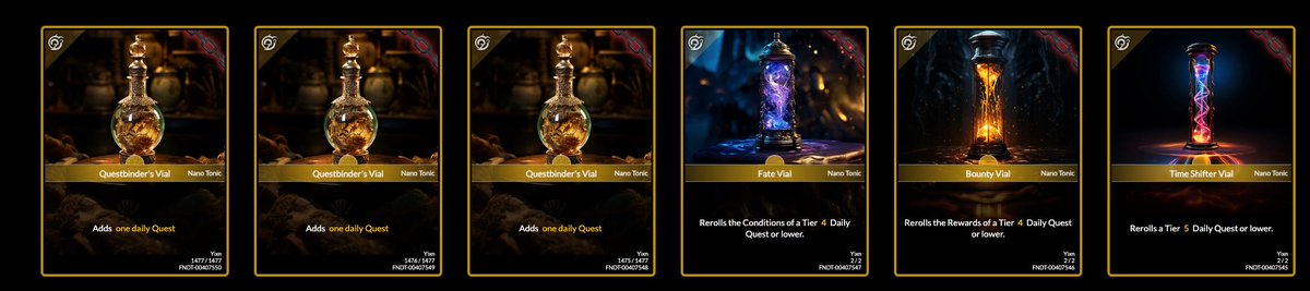 Greetings Golemancers,

Our prize draw event has concluded.

Please see below the randomly selected lucky winners!

3 Yixn's Trinket crate winners:

["xunba", "tsnaks", "arcgspy", "ervin-lemark", "windkc", "usay1907", "tpkidkai", "maisa92", "arghost80", "arielnft"]

Daily tonic