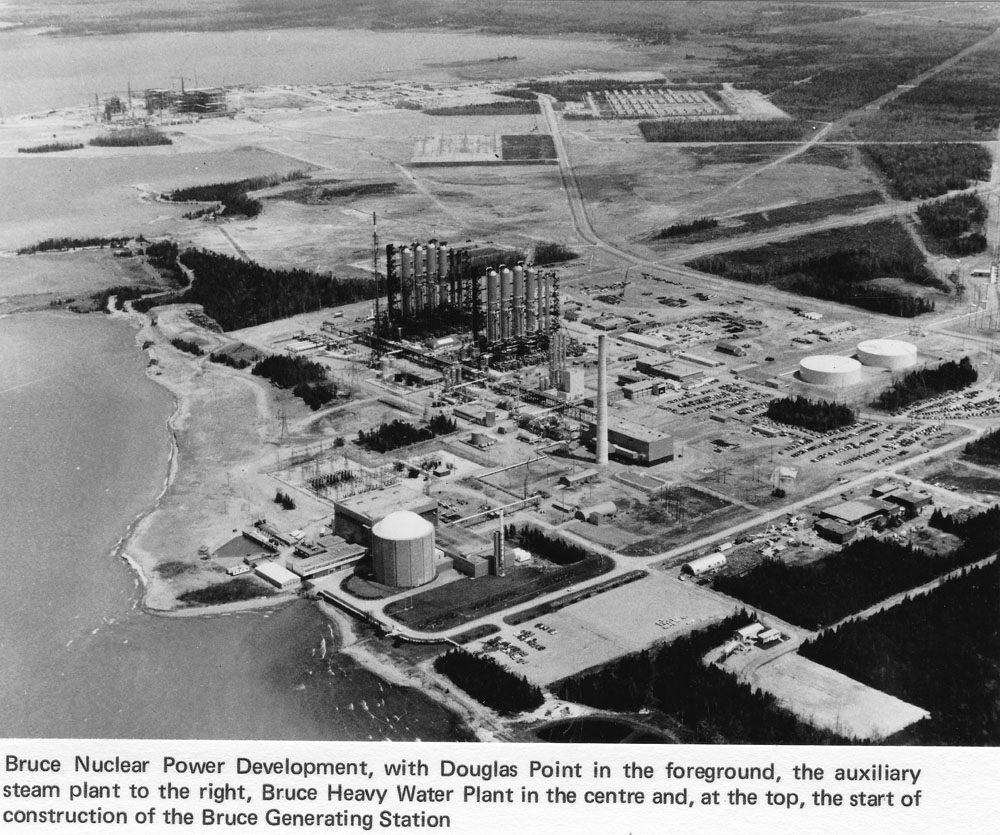On this day in #Canadian #nuclear #history in 1967, @AECL_EACL Douglas  Point generated first electricity. This was Canada's first commercial nuclear  power plant, located at the site that now hosts the massive