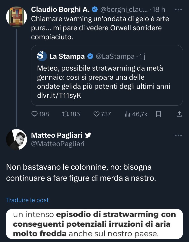 MatteoPagliari's tweet photo. Signore e signori, Claudio “Colonnina” Borghi! @claudioborghi #stratwarming #SSW https://t.co/Fgmc3omhD9