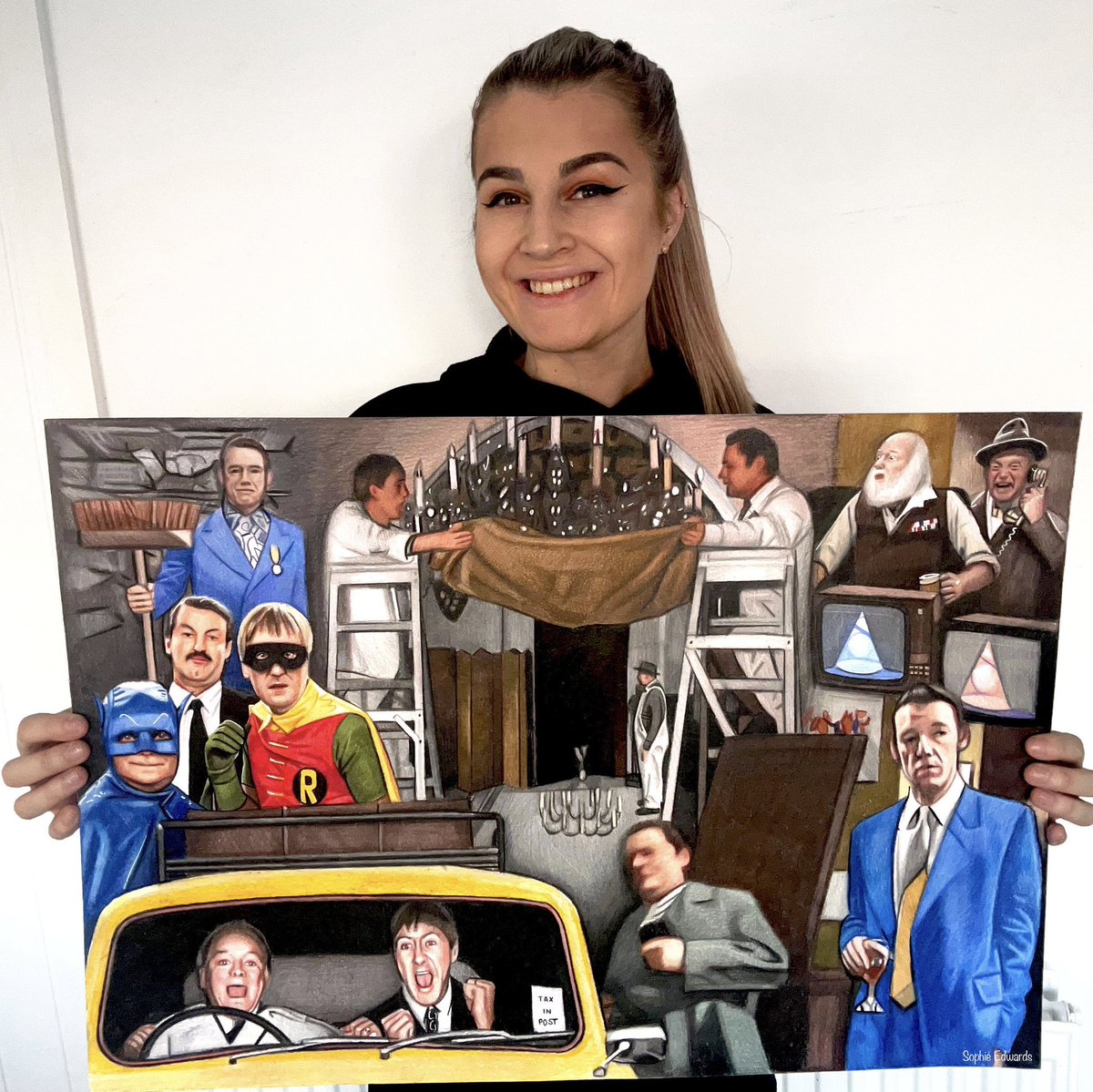 creative_a_r_t's tweet image. Drawing I have done of Only Fools and Horses best bits! Please share 😊