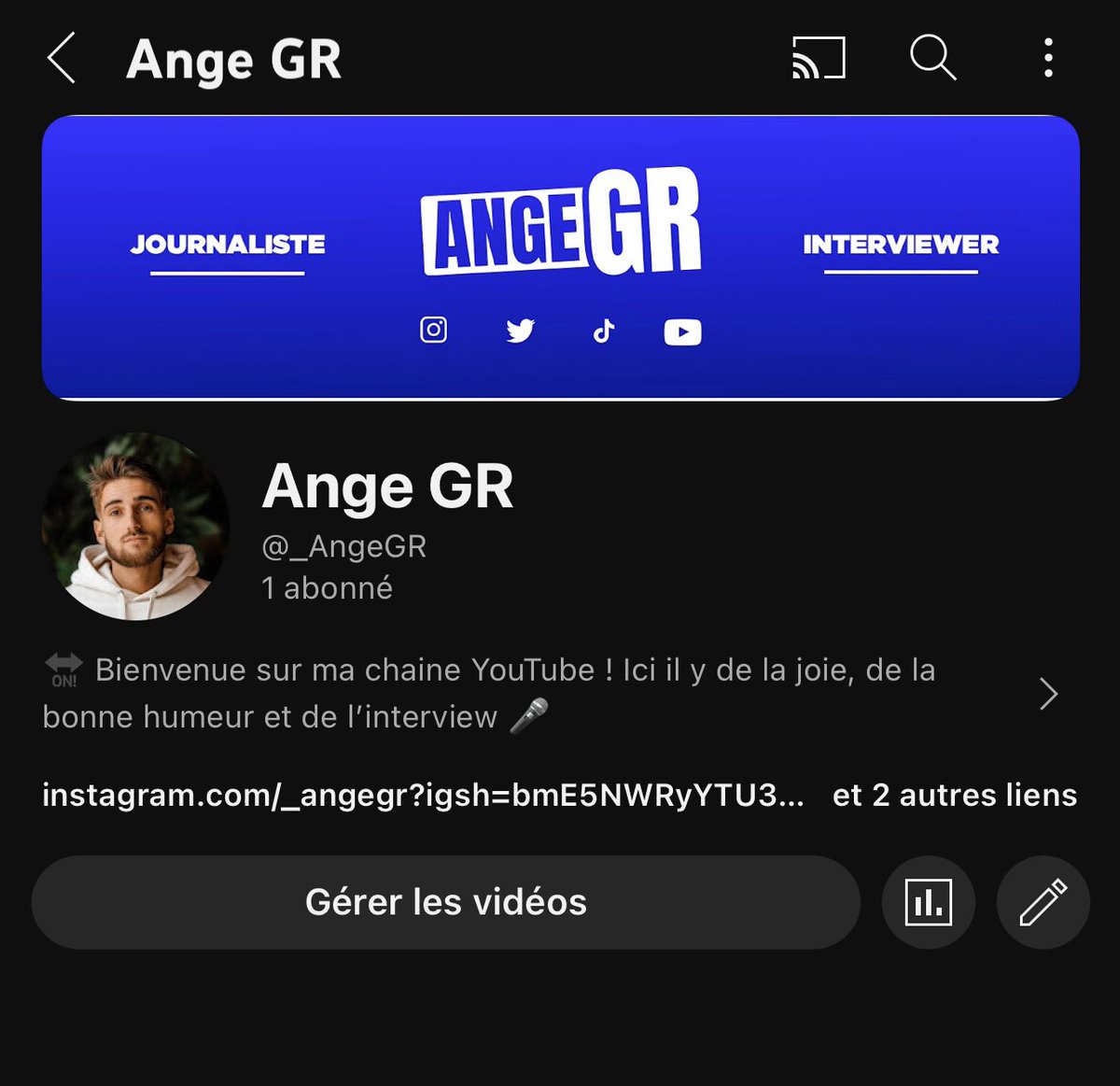 AngeGR_'s tweet photo. JE LANCE OFFICIELLEMENT MA CHAÎNE YOUTUBE ! 
~
Après beaucoup d’hésitation, de grandes remises en question mais surtout une grande détermination, je lance officiellement ma CHAÎNE YOUTUBE ! 💻
~
Comme on dit, il faut se lancer pour réaliser de grandes choses. C’est le moment ! 🎯 https://t.co/Nh4q0UnD9c