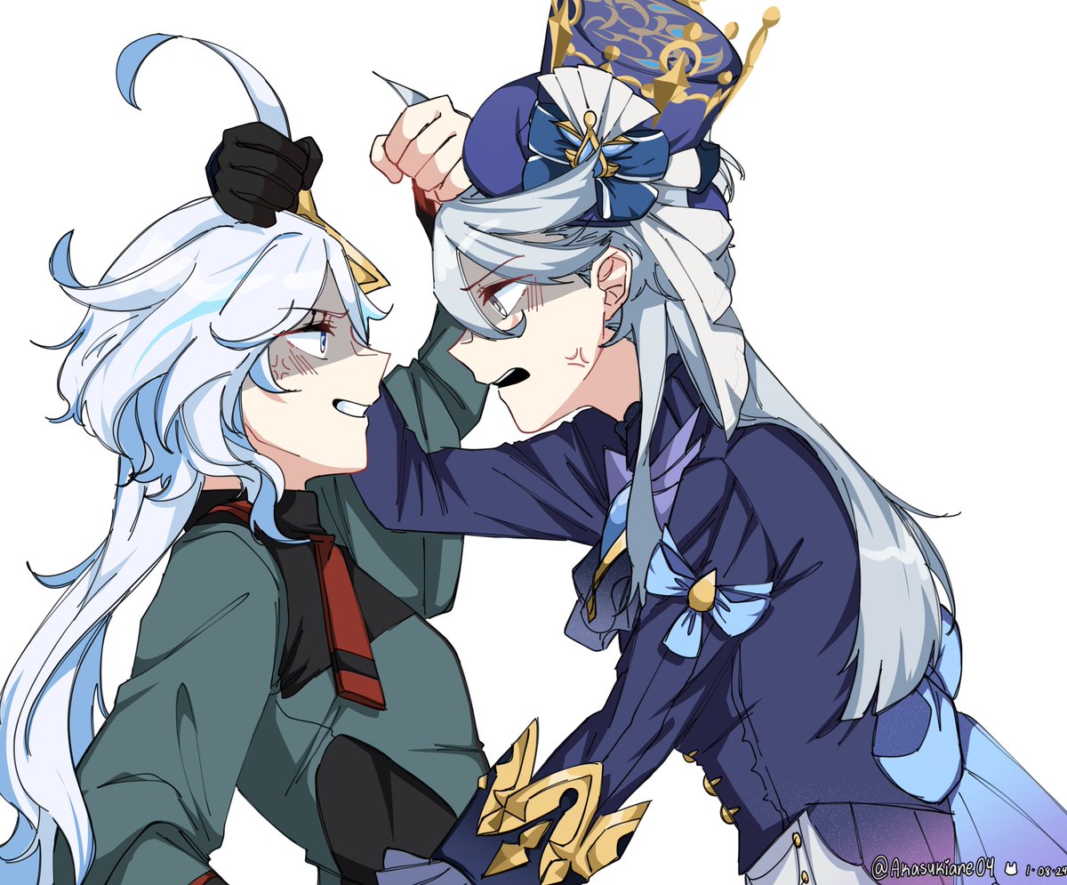 commission for @/sulettakazuki! :]
furina and miorine's ahoge 👀👀