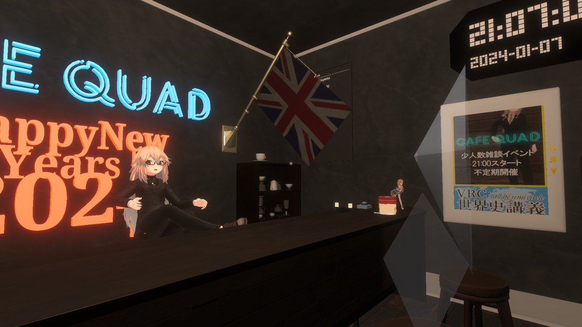 Velan_8610's tweet photo. 久しぶりにVRChat起動してCAFE QUADイベントに参加。
店のマスターとは実に1年と半年ぶりっていう、あ��からそんなに経ったんか・・・まさか覚えてくれはってるとは思わず嬉しかったな。
お話した皆様ありがとうございました。
#VRChat https://t.co/l2TflQEFpb