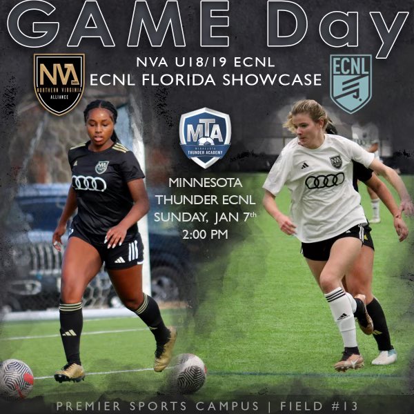 🚨COLLEGE COACHES 🚨 See you on the pitch at 2 PM for our 1st game of the #ecnlfl Showcase!  <a href="/ECNLgirls/">ECNL Girls</a> <a href="/NVAECNLSoccer/">NVA ECNL Soccer</a>