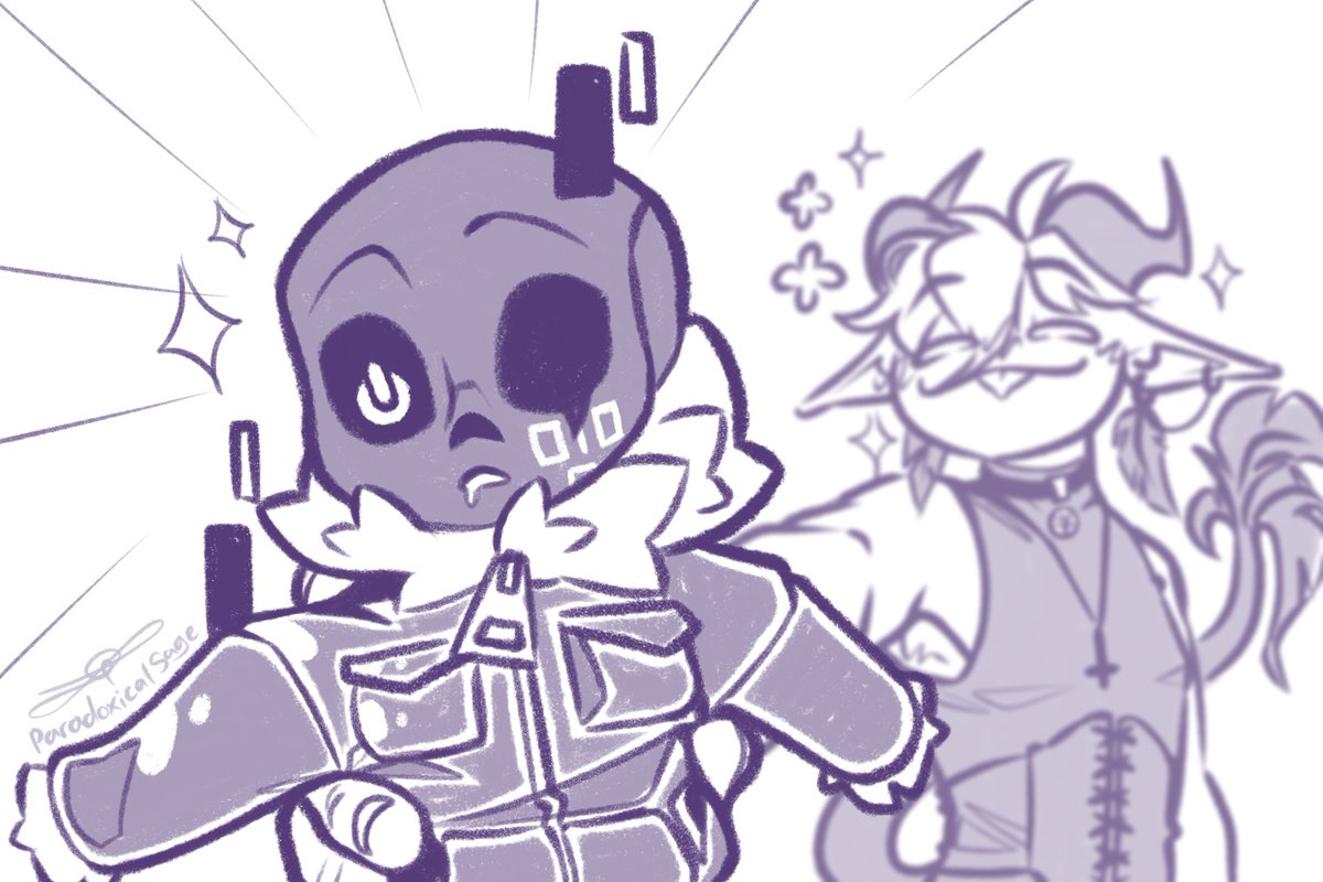 Is it egotistical for my current interest to be my own creation? ^^”

#Drawingmeme #UndertaleAU #DigitSans